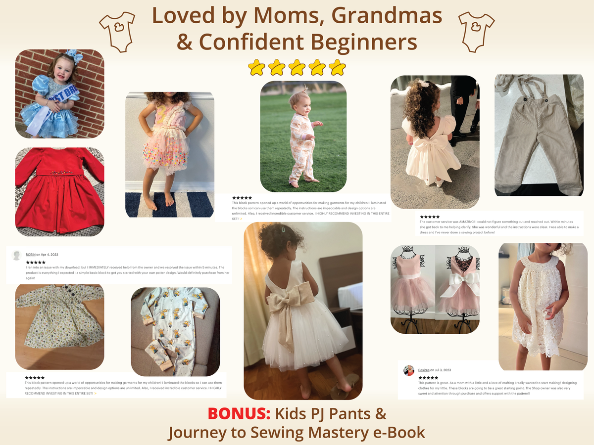 Cozy Cubs Jogger Set PDF Kids' Sewing Pattern
