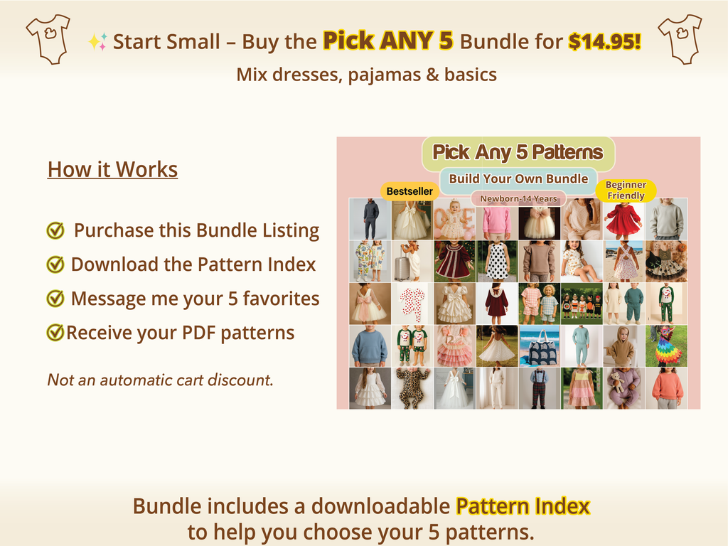 Cozy Cubs Jogger Set PDF Kids' Sewing Pattern