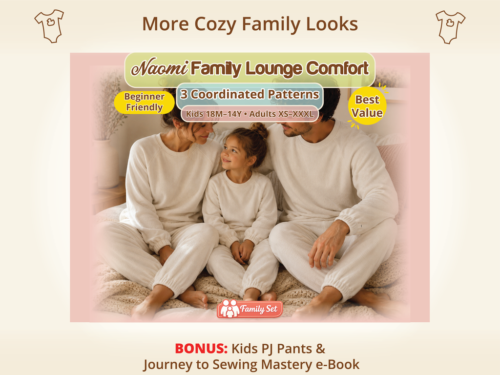 Snuggle Squad Lounge Set PDF Kids' Sewing Pattern